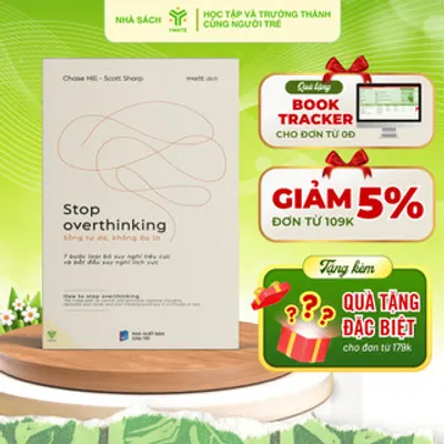 Bìa sách Stop Overthinking – Sống Tự Do, Không Âu Lo